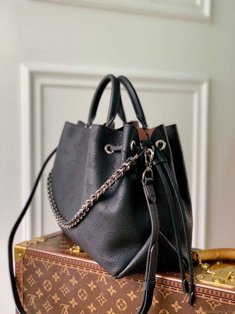 LV M59200 Louis Vuitton Bella Tote Mahina Black
