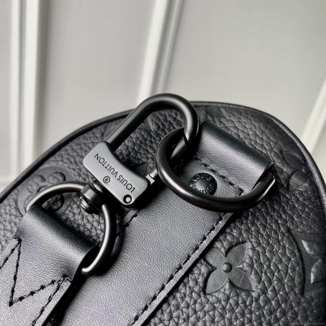 Louis Vuitton LV M20900 Keepall Bandouliere 25 Taurillon Monogram Black