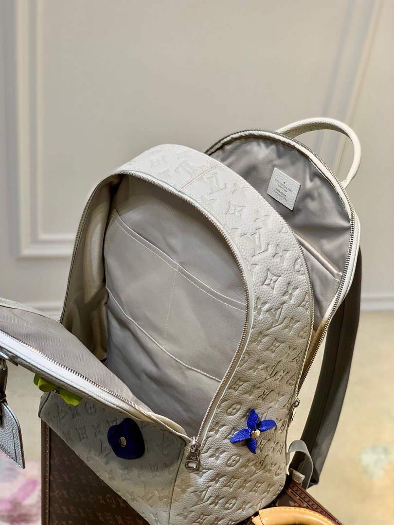 LV M20877 Louis Vuitton Ellipse Backpack Other Leathers Light gray