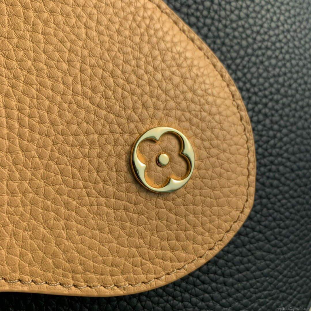 LV M20704 Louis Vuitton Capucines MM Handbag Black