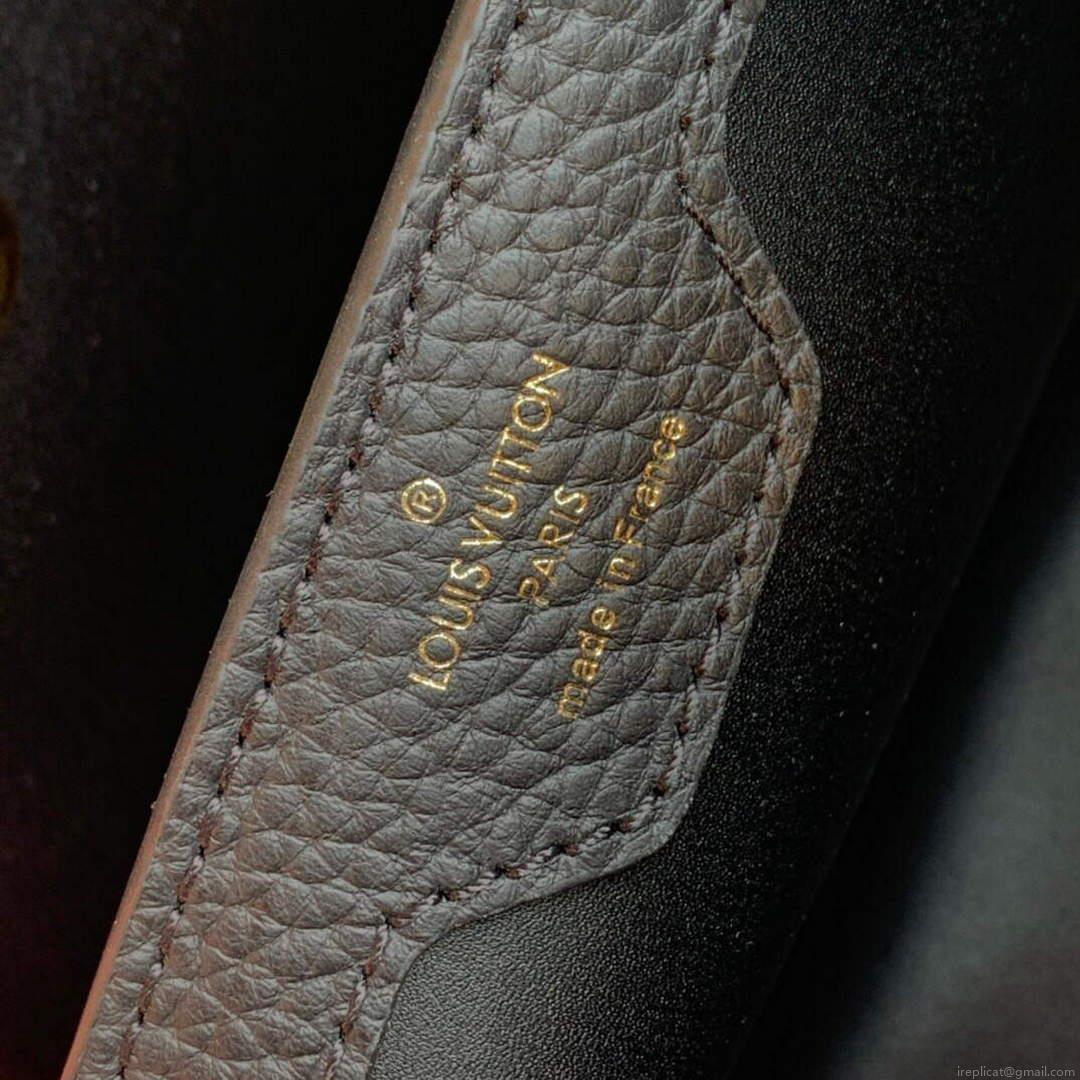 LV M20704 Louis Vuitton Capucines MM Handbag Black