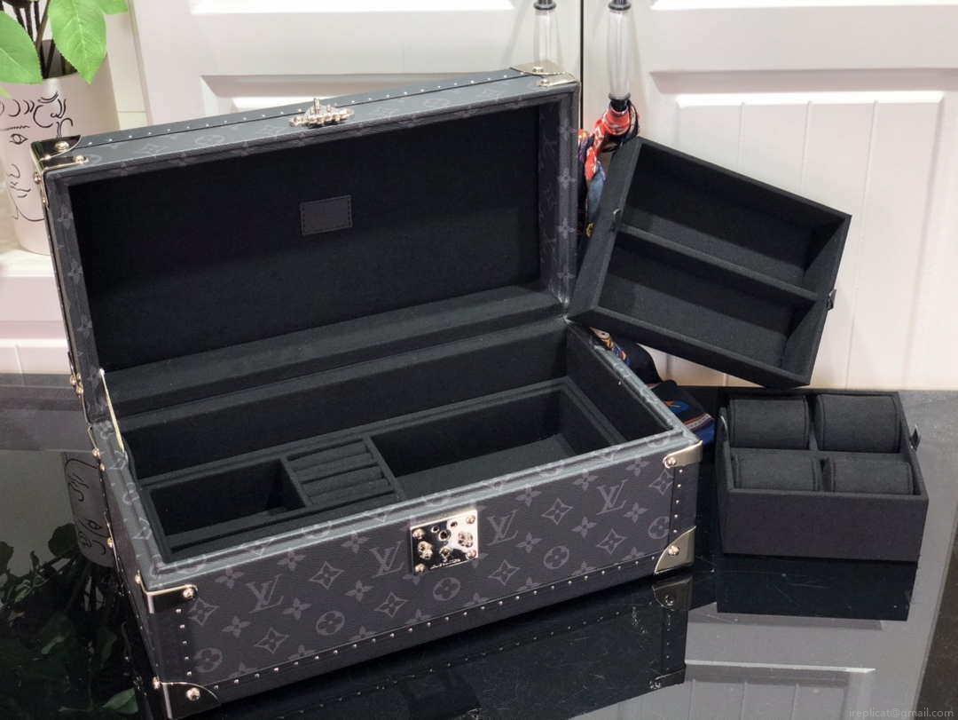 LV M20209 Louis Vuitton Coffret Accessoires Monogram Eclipse canvas Black