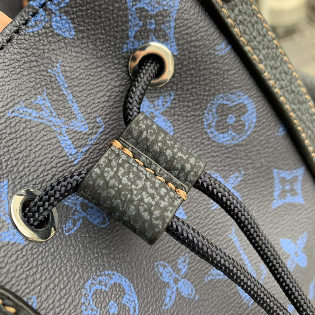 LV M46338 Louis Vuitton Christopher MM Backpack Blue