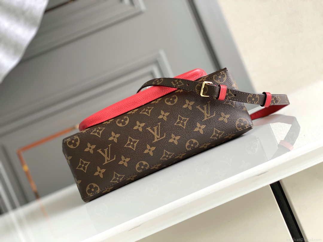 LV M44286 Louis Vuitton Marignan Messenger Top Handle M44259 Monogram Bag Red