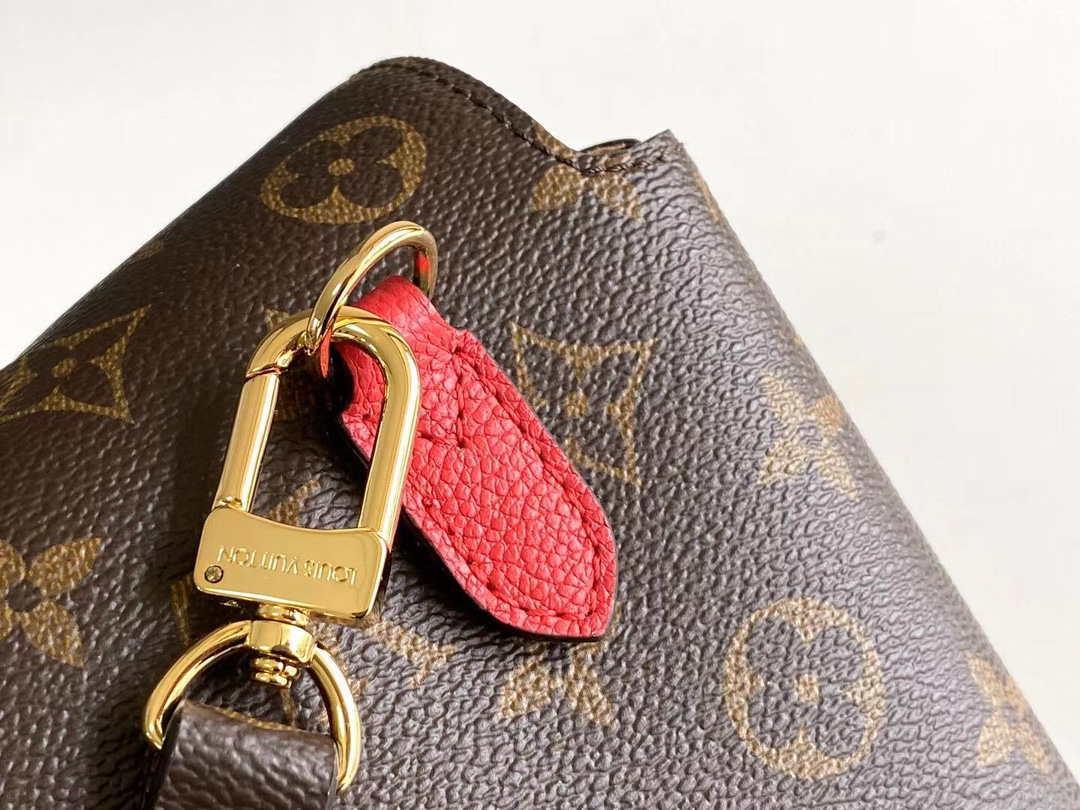 LV M44286 Louis Vuitton Marignan Messenger Top Handle M44259 Monogram Bag Red