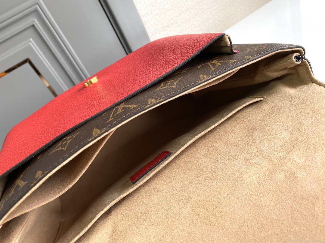 LV M44286 Louis Vuitton Marignan Messenger Top Handle M44259 Monogram Bag Red