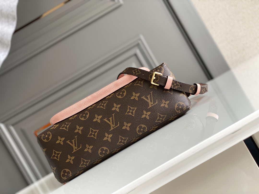 LV M44259 Louis Vuitton Marignan Messenger Top Handle Monogram M44286 Bag Pink