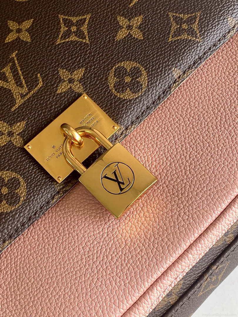 LV M44259 Louis Vuitton Marignan Messenger Top Handle Monogram M44286 Bag Pink