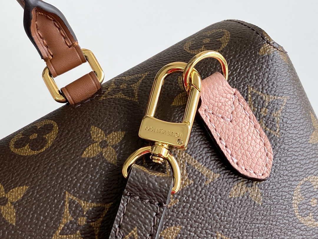 LV M44259 Louis Vuitton Marignan Messenger Top Handle Monogram M44286 Bag Pink