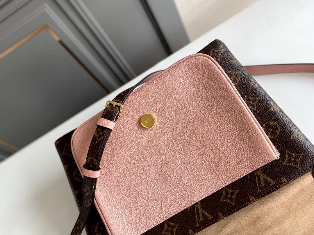 LV M44259 Louis Vuitton Marignan Messenger Top Handle Monogram M44286 Bag Pink