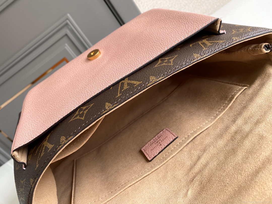 LV M44259 Louis Vuitton Marignan Messenger Top Handle Monogram M44286 Bag Pink