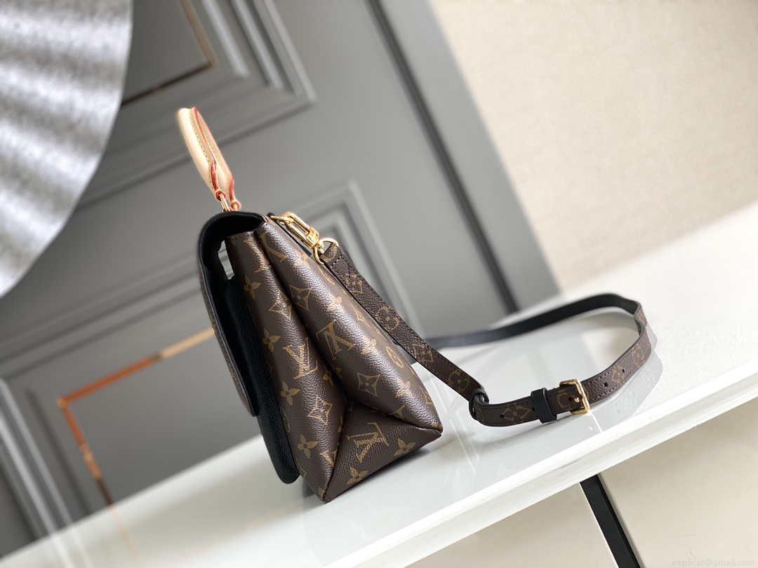 LV M44259 Louis Vuitton Marignan Messenger Top Handle Monogram M44257 Bag Black