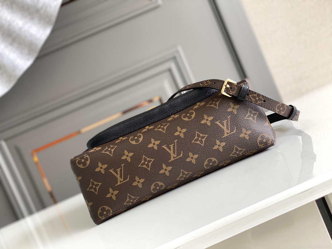 LV M44259 Louis Vuitton Marignan Messenger Top Handle Monogram M44257 Bag Black