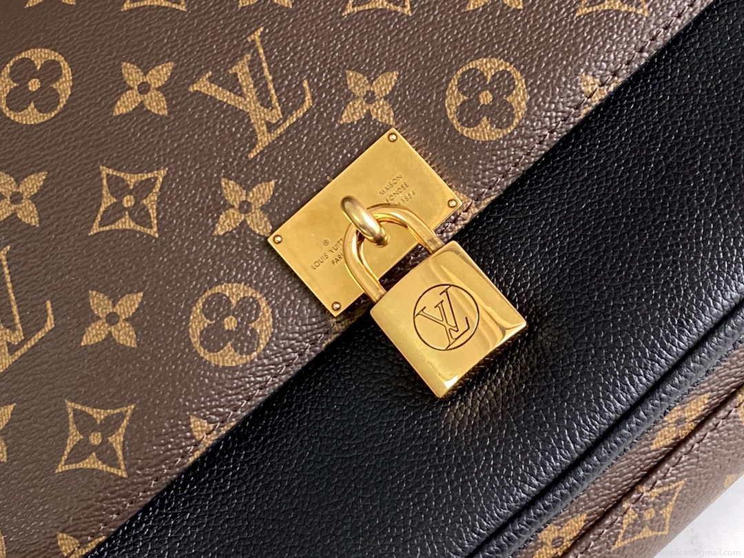 LV M44259 Louis Vuitton Marignan Messenger Top Handle Monogram M44257 Bag Black