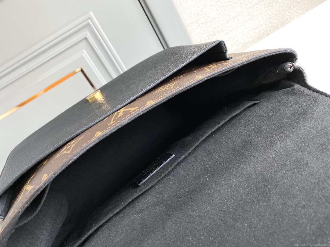 LV M44259 Louis Vuitton Marignan Messenger Top Handle Monogram M44257 Bag Black