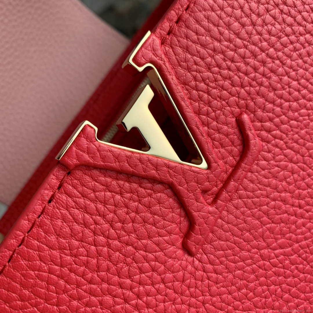 LV M20845 Louis Vuitton Capucines Mini Handbag Red