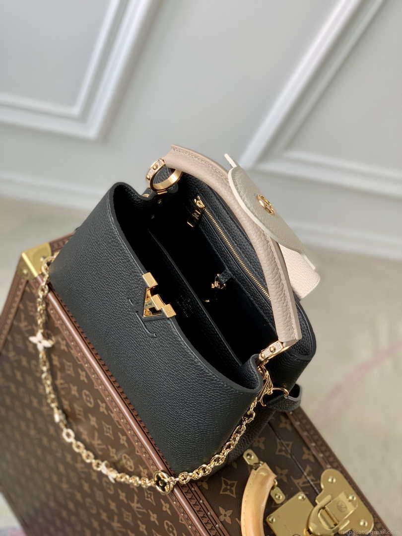 LV M20708 Louis Vuitton Capucines Mini Handbag Black