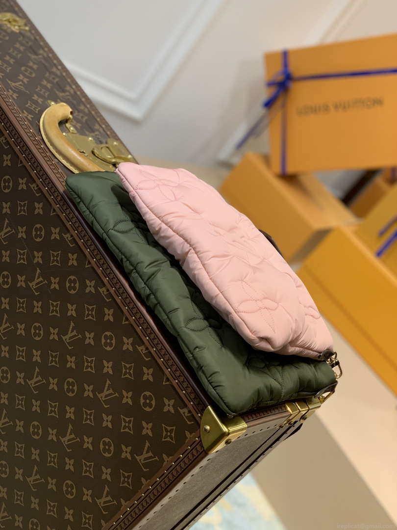 LV M58977 Louis Vuitton Maxi Multi Pochette Accessoires Bag M58980 Green and Pink