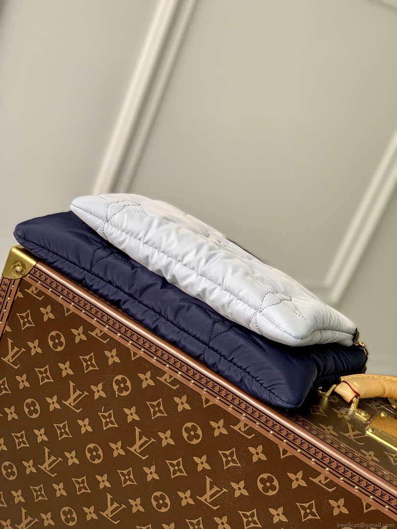 Louis Vuitton M21057 LV Maxi Multi Pochette Accessoires Bag M21056 Navy Blue and Silver