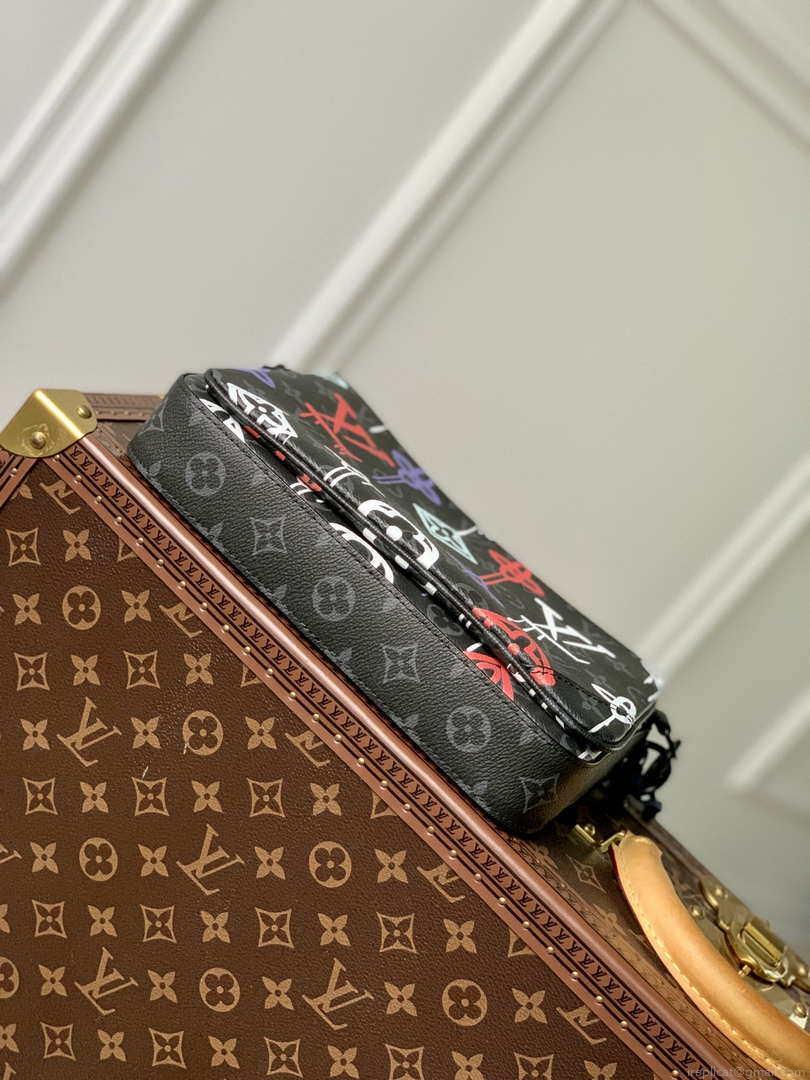 Louis Vuitton M21396 Trio Messenger Monogram LV Graffiti Orange