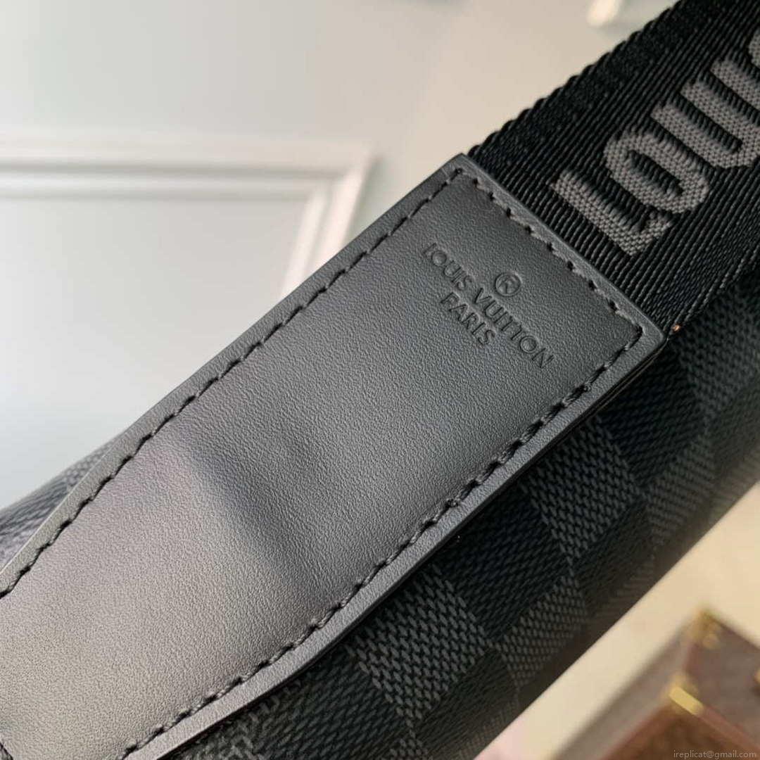 Louis Vuitton N42710 District PM Damier graphite Black
