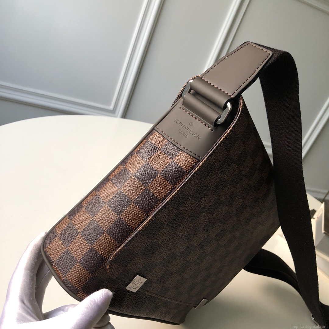 Louis Vuitton N41031 District PM Damier Ebène Bag