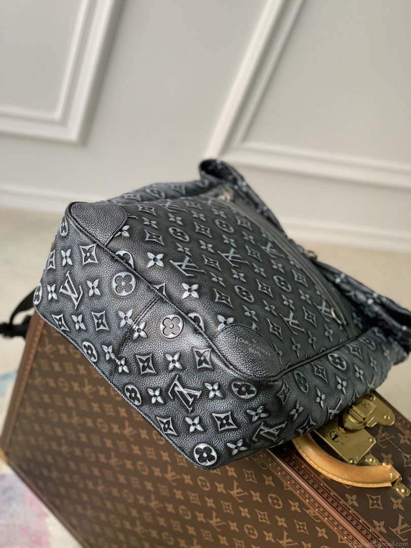 LV M21359 Louis Vuitton Roll Top Backpack Charcoal