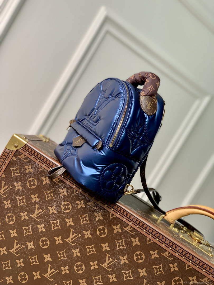 LV M21060 Louis Vuitton Palm Springs Mini Backpack Navy Blue