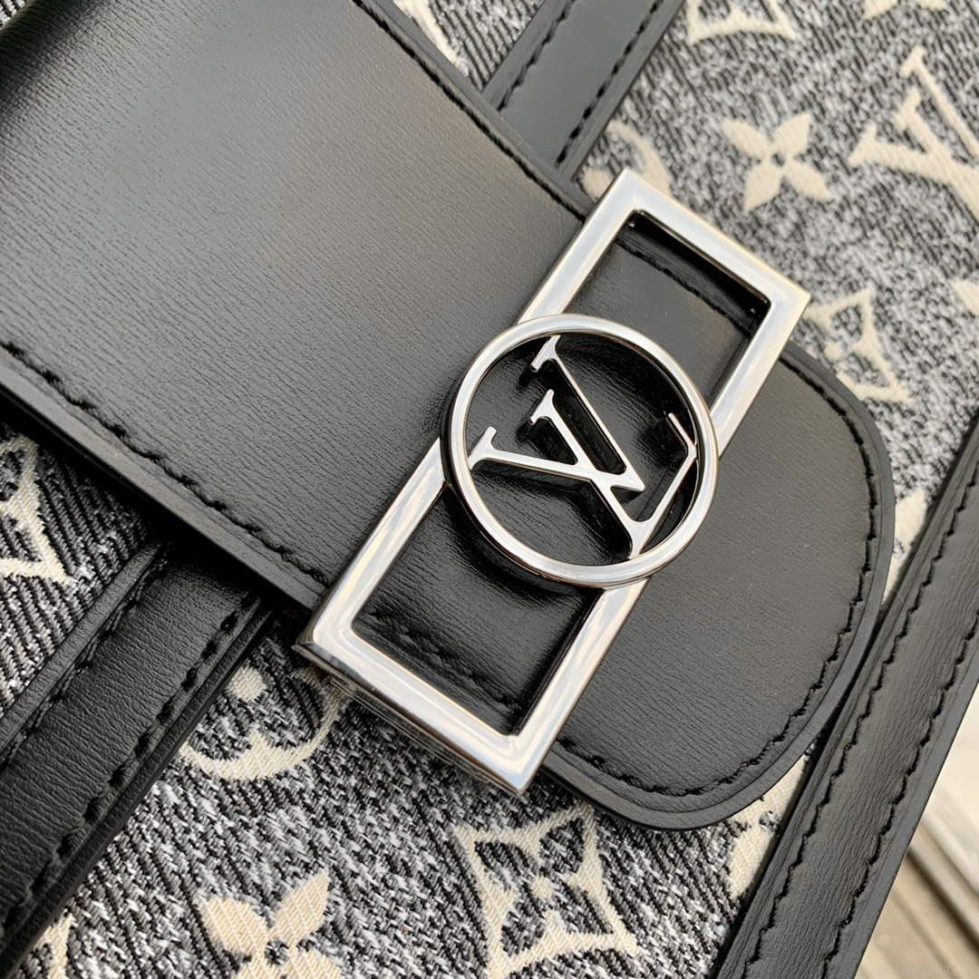 LV M21458 Louis Vuitton Dauphine MM Bag Grey