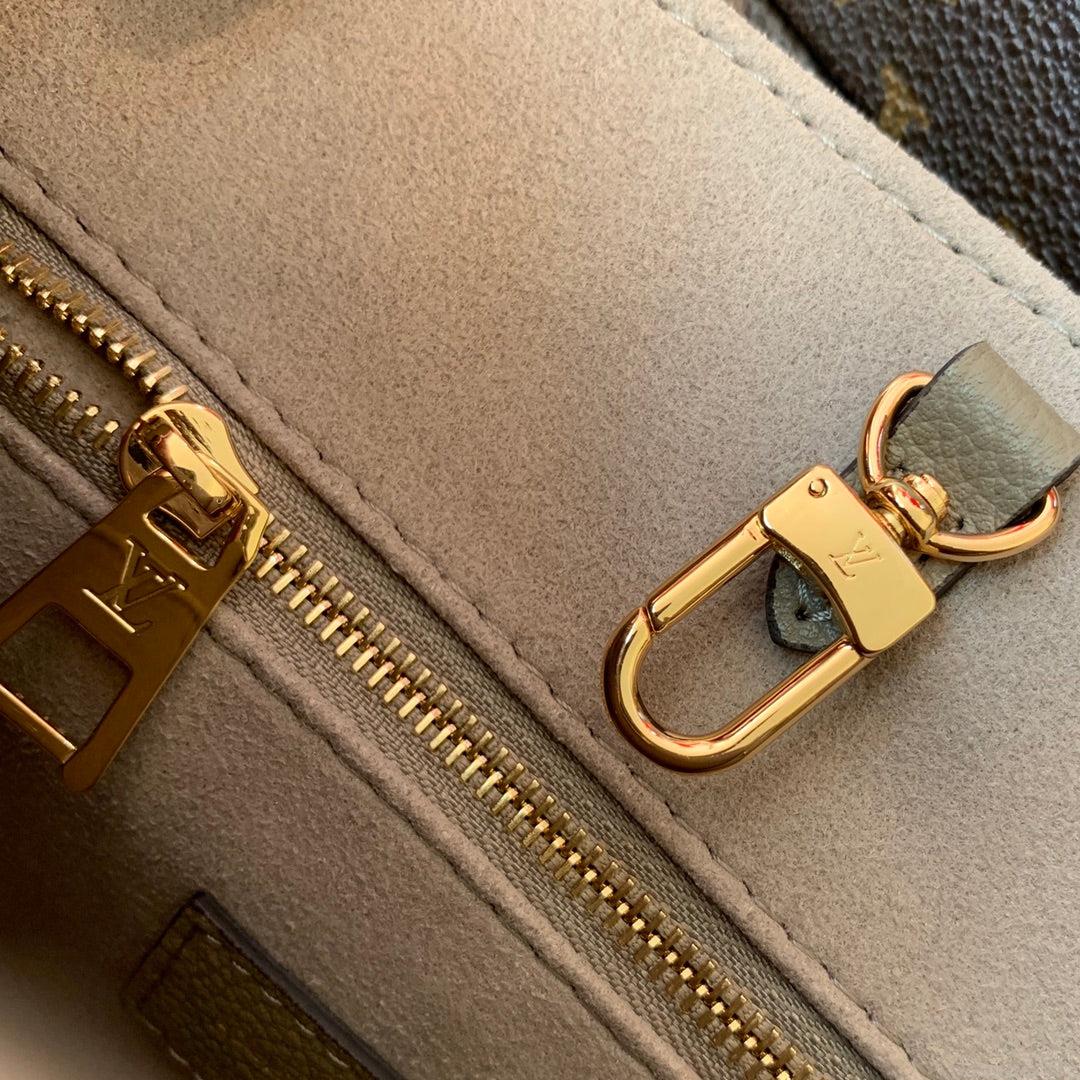 LV M45779 Louis Vuitton Onthego Pm Bag leather Gray
