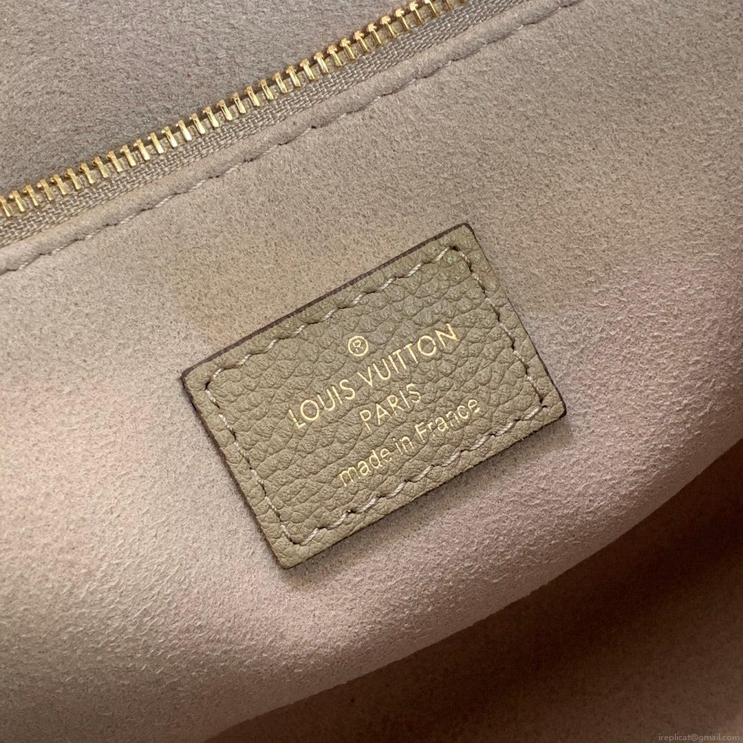 LV M45779 Louis Vuitton Onthego Pm Bag leather Gray
