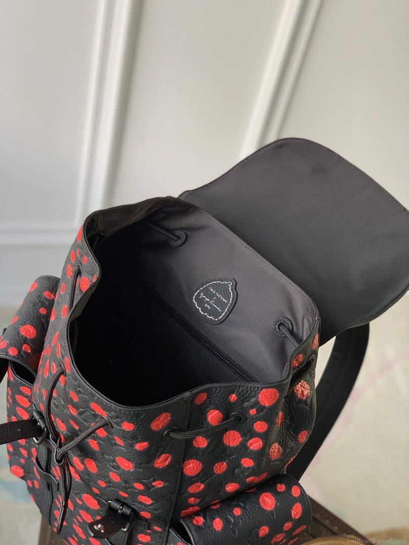 LV M21978 Louis Vuitton LV x YK Christopher Backpack Taurillon Monogram