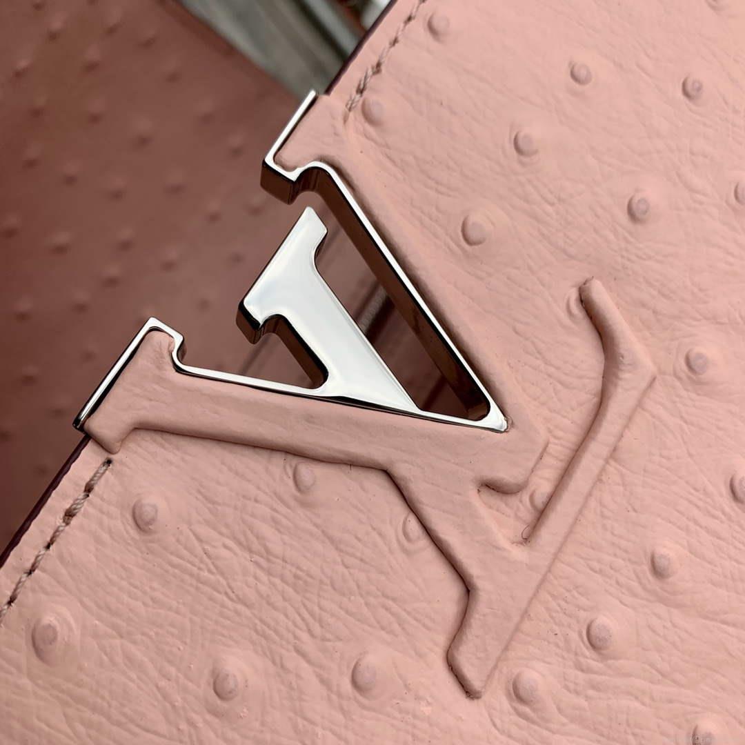LV N81523 Louis Vuitton Capucines MM Handbag Pink
