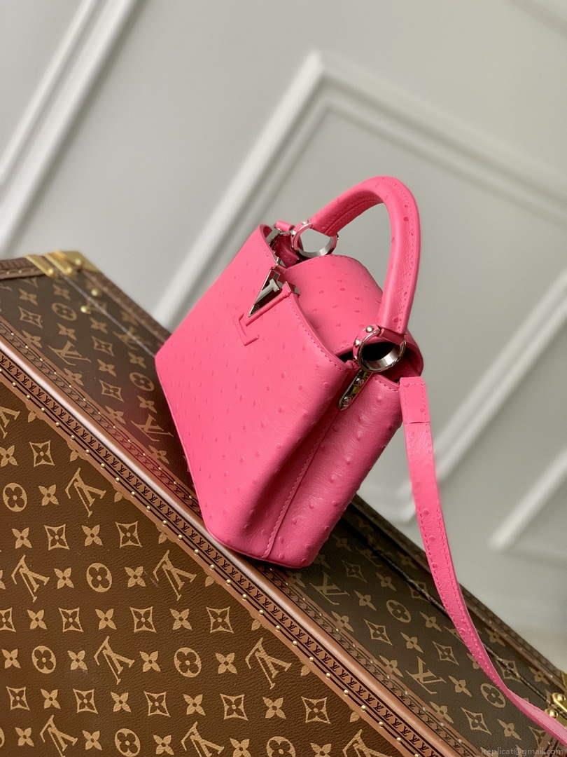 LV N81523 Louis Vuitton Capucines Mini Handbag Plum
