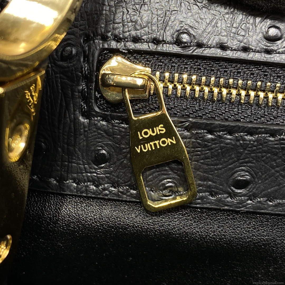LV N81279 Louis Vuitton Capucines MM Handbag Black