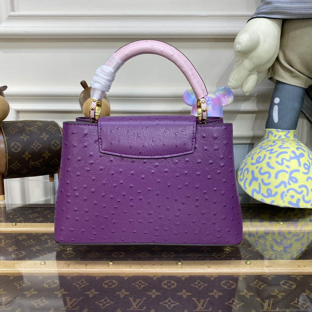 LV N81523 Louis Vuitton Capucines BB Handbag Purple