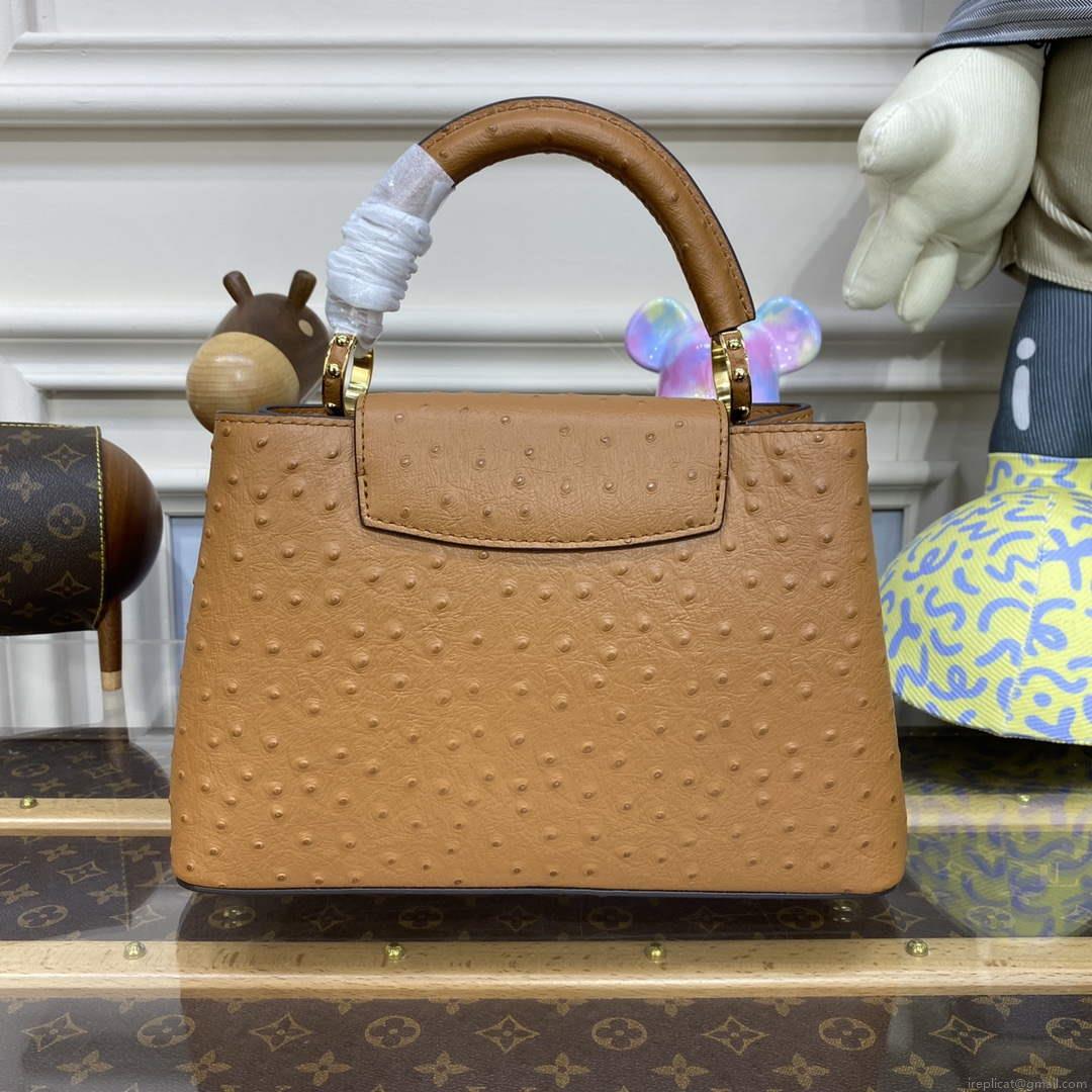 LV N81523 Louis Vuitton Capucines BB Handbag Brown
