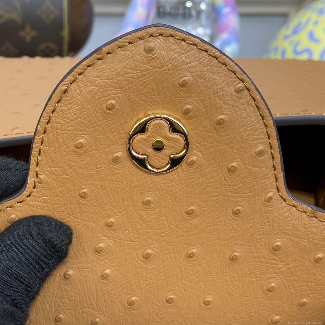 LV N81523 Louis Vuitton Capucines BB Handbag Brown