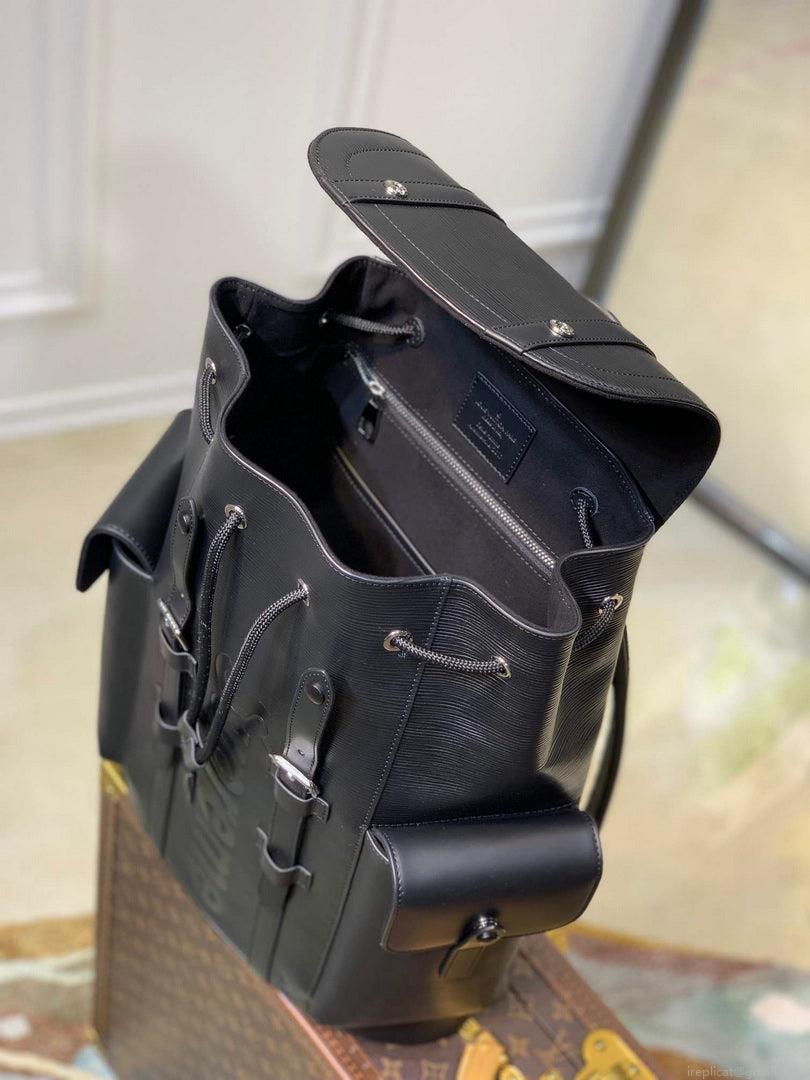 LV M53413 Louis Vuitton LV x Supreme Backpack Black