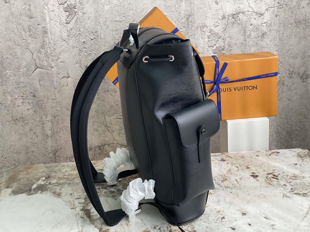 LV M50159 Louis Vuitton Christopher PM Epi Black