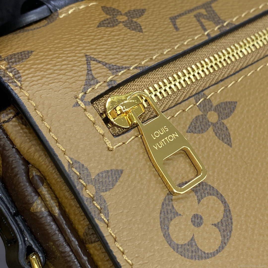 LV M46279 Louis Vuitton Pochette Métis East West Bag yellow flower