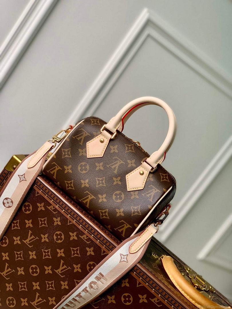 LV M46222 Louis Vuitton Speedy Bandoulière 20 Beige