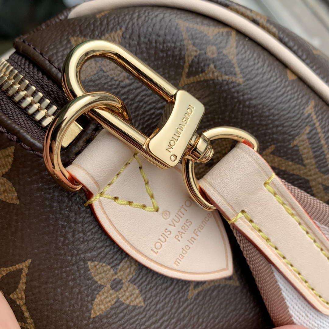 LV M46222 Louis Vuitton Speedy Bandoulière 20 Beige