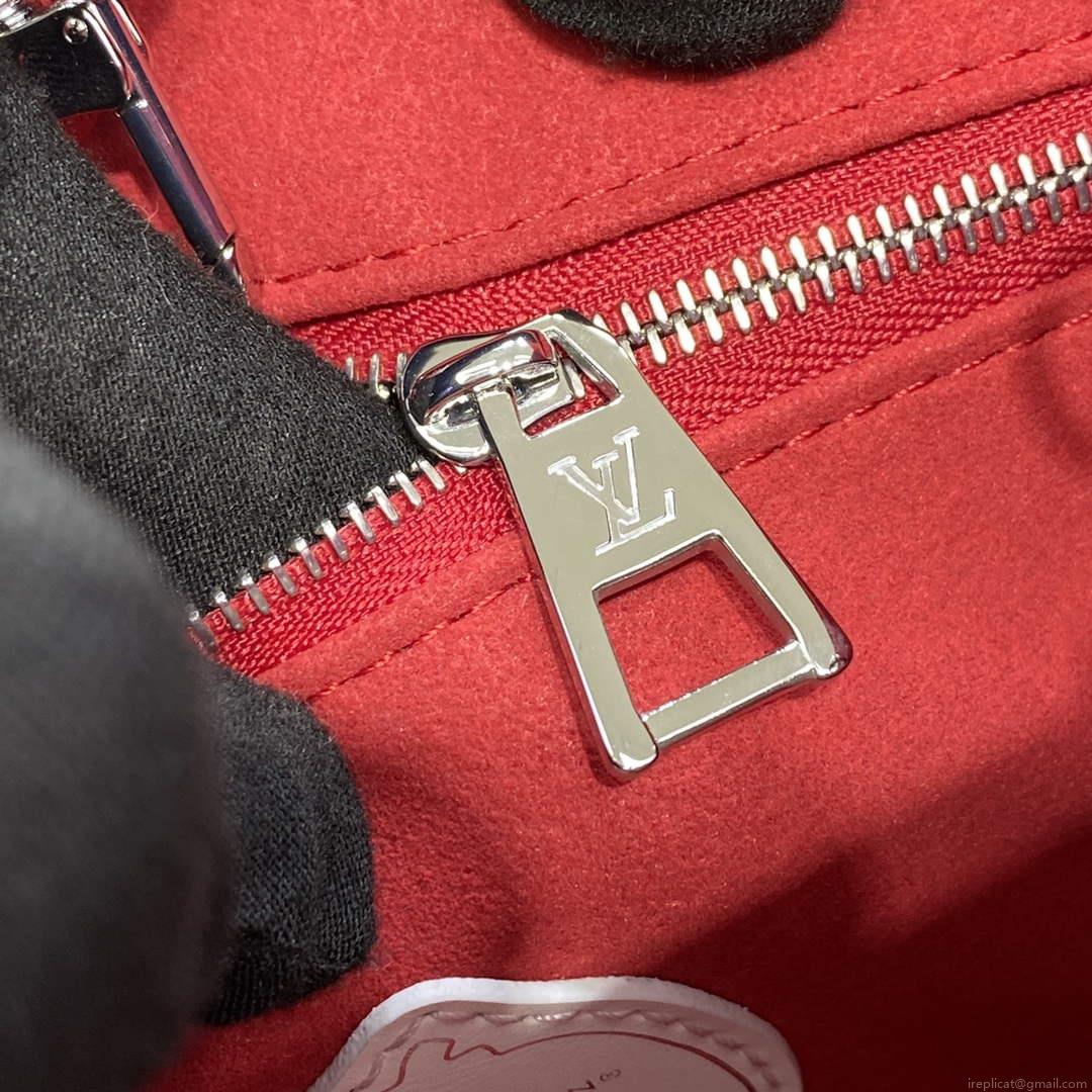LV M46412 Louis Vuitton LV x YK OnTheGo PM Bag Red