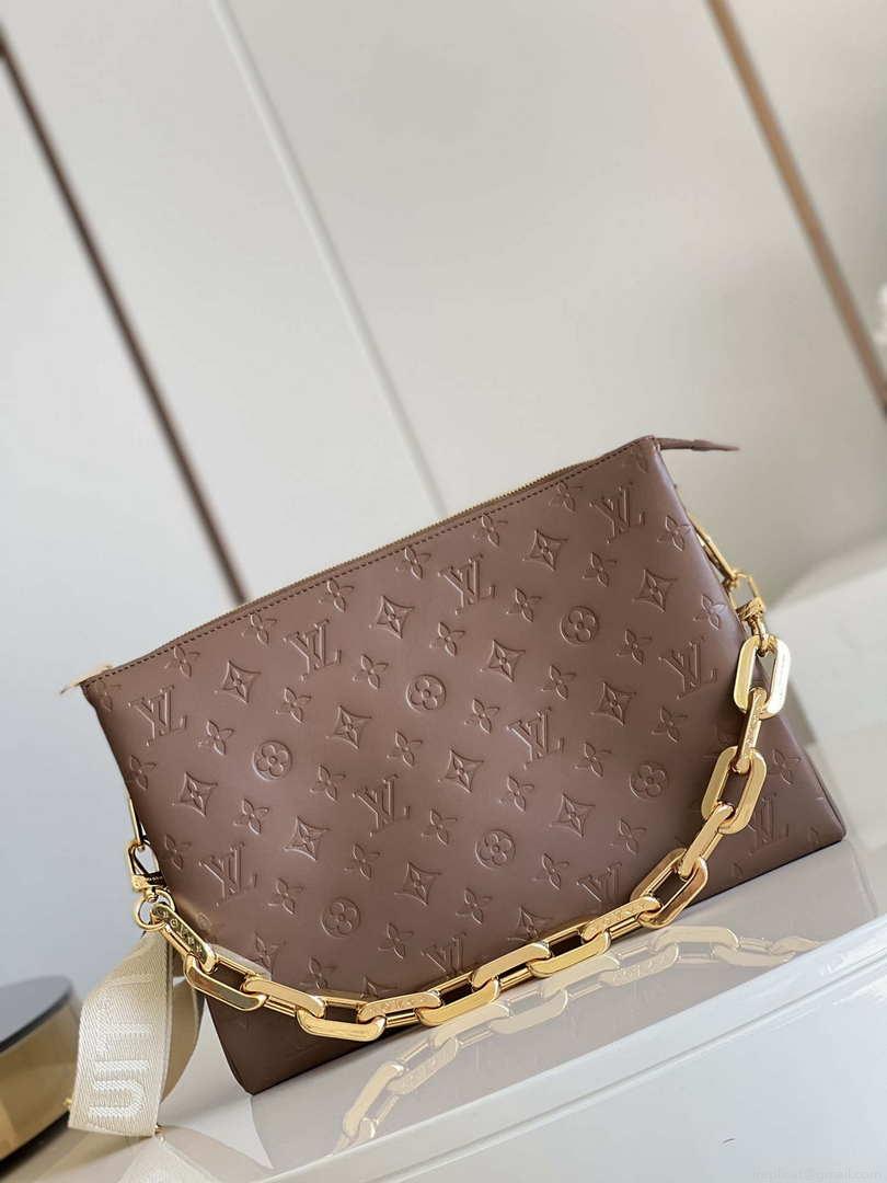 Louis Vuitton M21276 Coussin MM Bag LV M57783 Taupe Brown