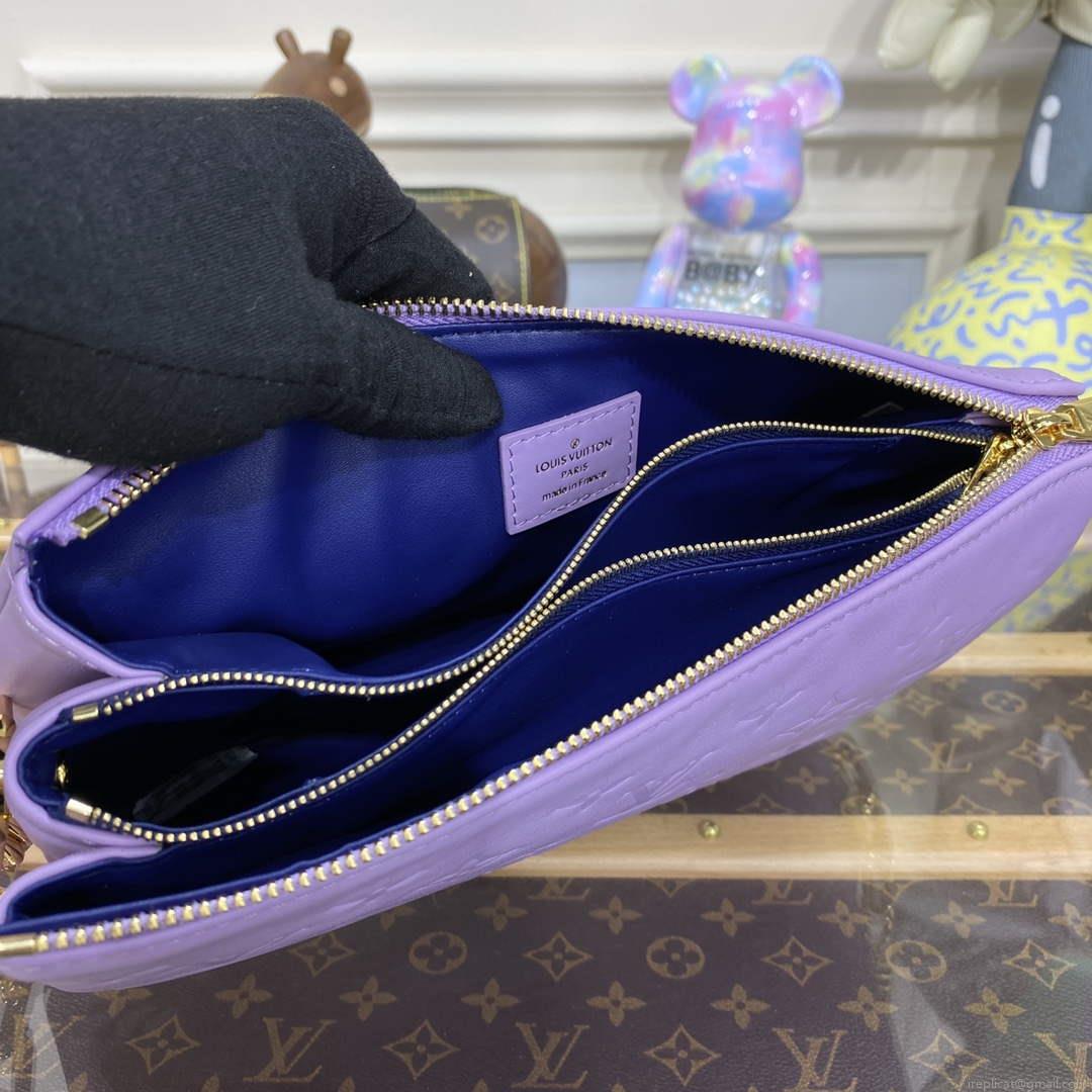 LV M21439 Louis Vuitton Coussin PM Handbag Light Purple
