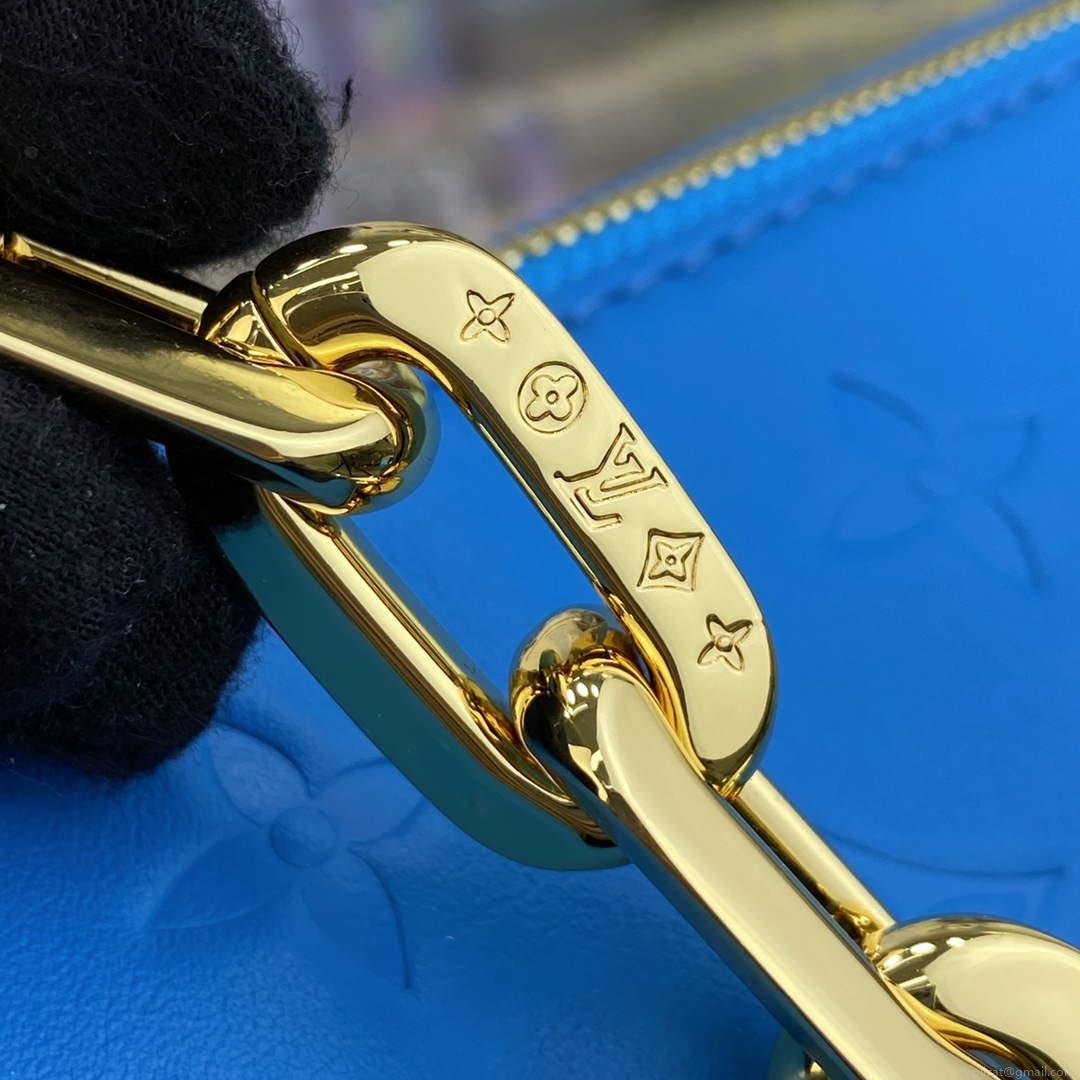 LV M21773 Louis Vuitton Coussin PM Handbag Blue