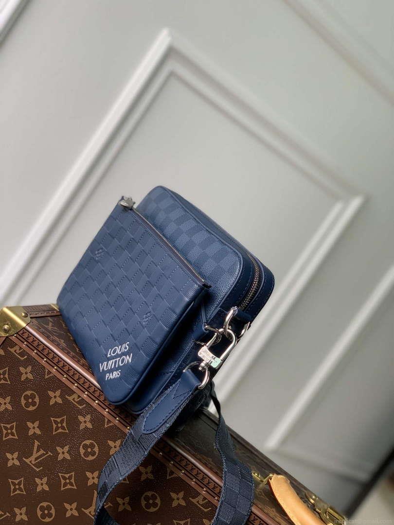 LV N40438 Louis Vuitton Trio Messenger Bag Blue