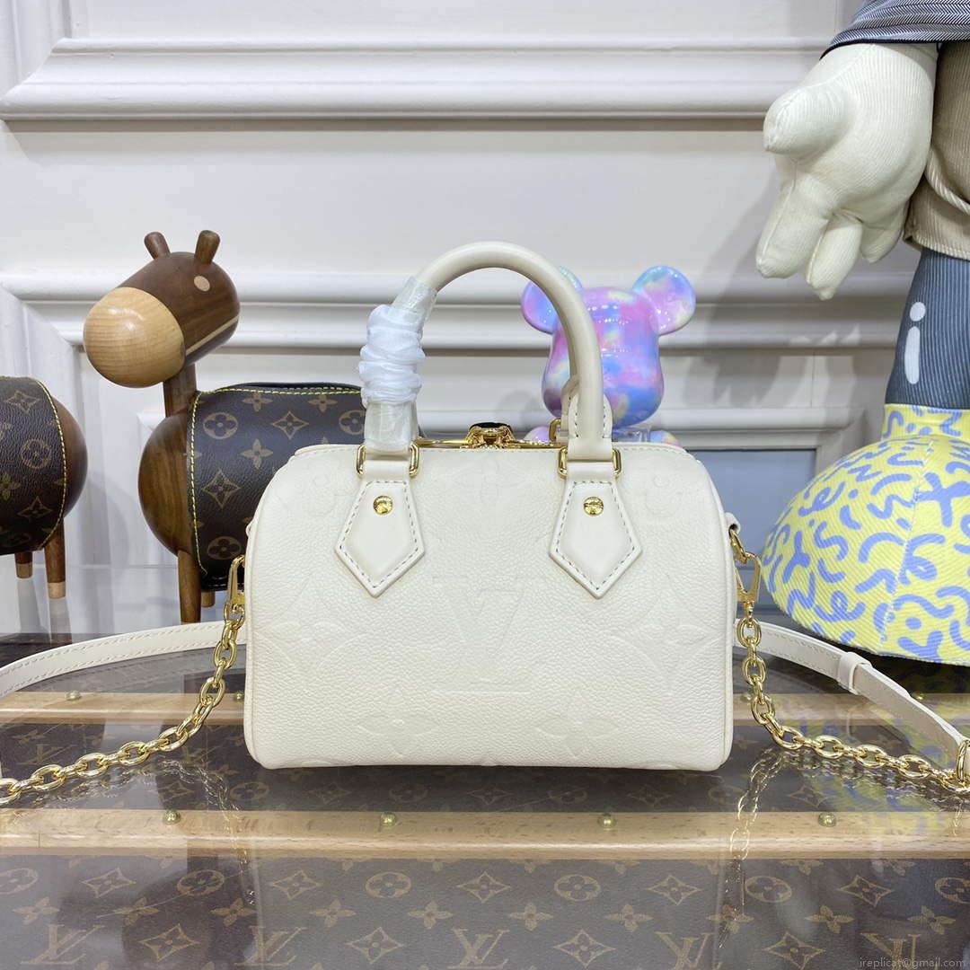 LV M58953 Louis Vuitton Speedy Bandoulière 20 Bag White