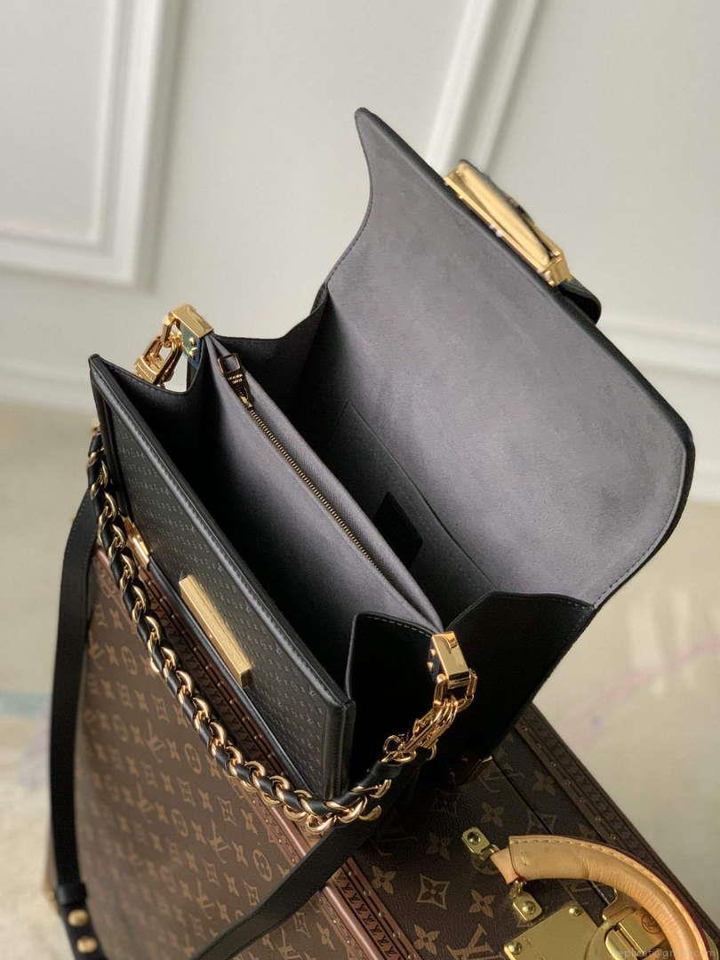 LV M22276 Louis Vuitton Dauphine MM Bag Black